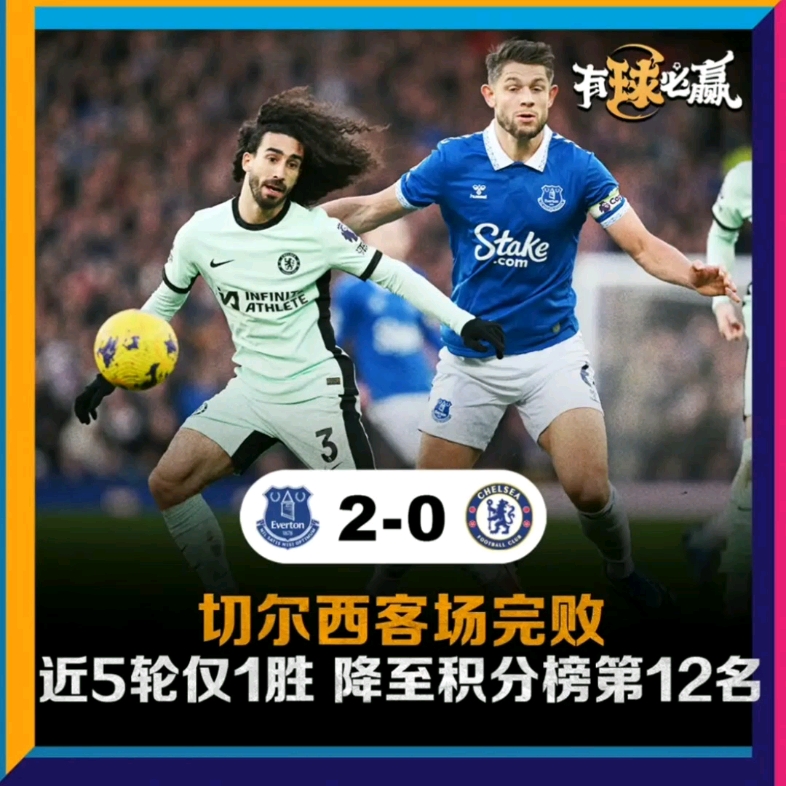 关于切尔西2-0战胜埃弗顿,赛季胜率达到80%的信息 关于切尔西2-0战胜埃弗顿,赛季胜率达到80%的信息